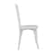 Flash Furniture Brooklyn Commercial Grade White Solid Wood Stackable Dining Chair with Intricate Back Detail ZH-8100-5-WHT-GG - alternate 4